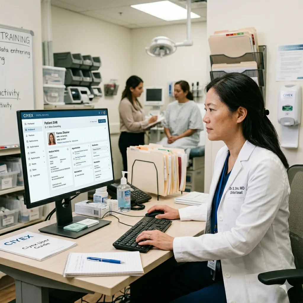 Doctor Using Ciyex EHR